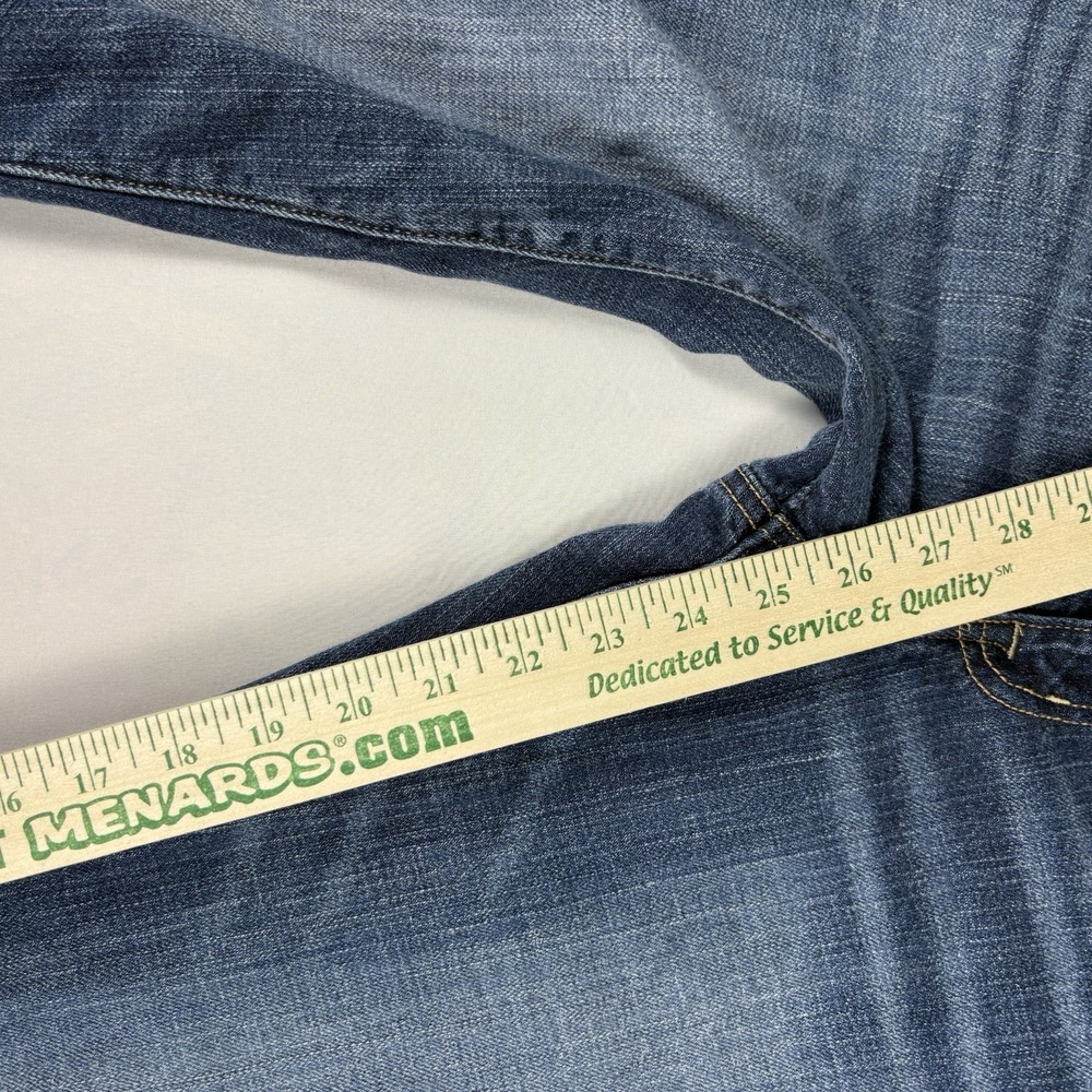 American Eagle Stretch Jeans Womens 14 Regular Dark Wash Cropped Straight Leg - Picture 2 of 8